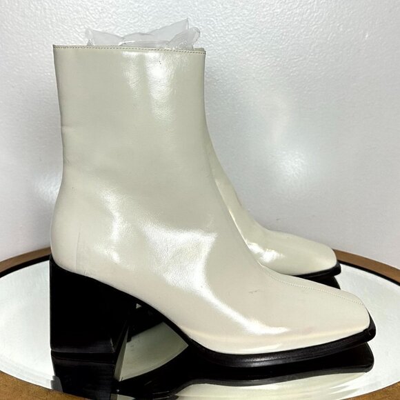 JEFFREY CAMPBELL Geist Square Toe Boot in Ice Size Size US 9 - Picture 4 of 11